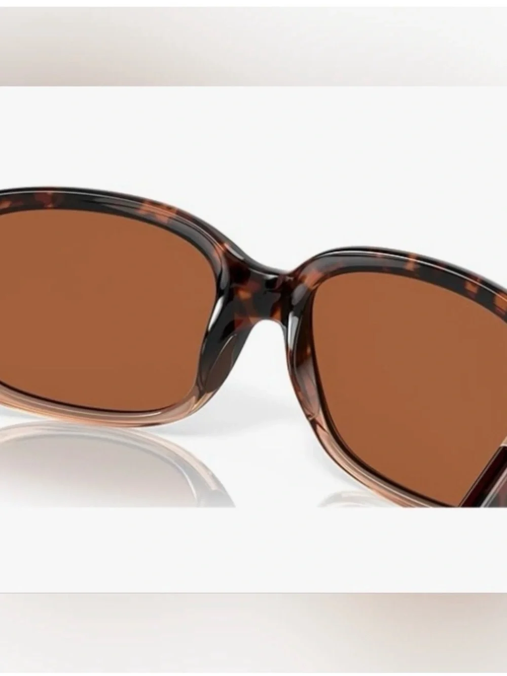Costa Del Mar Gannett Tortoise Sunglass Green Mirror Lens 580 POLARIZED $370msrp